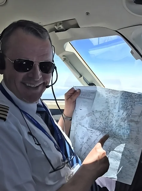 Michael Esser in the cockpit Michael Esser in the cockpit